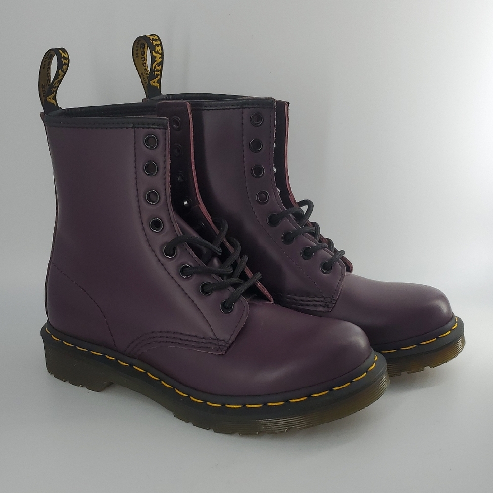 NEW Dr. Martens Purple 1460 Lace-up Leather Ankle Boots 7 M